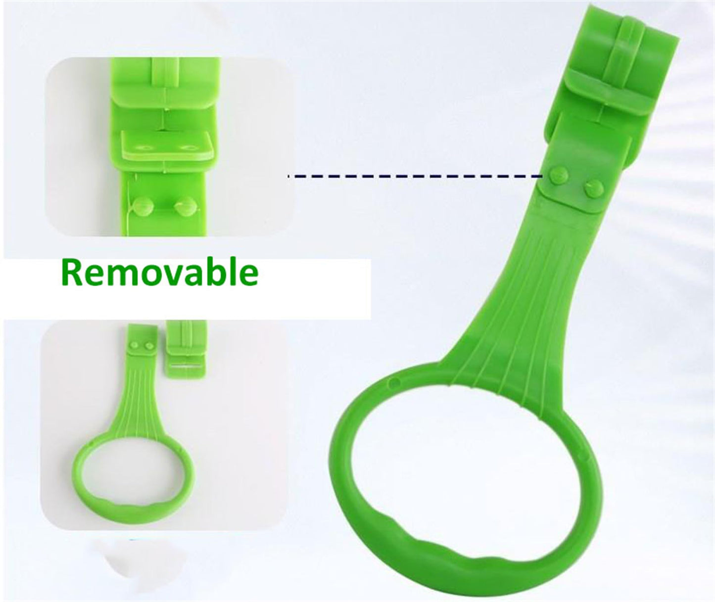 10pcs Walk Assistant Plastic Baby Crib Pull Rings for Baby Cot Hanging Rings for Infant Toddler Practice Tool