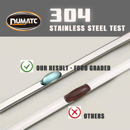 【30-PACK 304 Stainless Steel with Holder】Titan Skewers for Grilling – Flat BBQ Skewers with Storage Tube | Food-Grade, Rust-Proof & Dishwasher Safe | 13.2" Kebab Sticks for Meat, Veggies & Shrimp