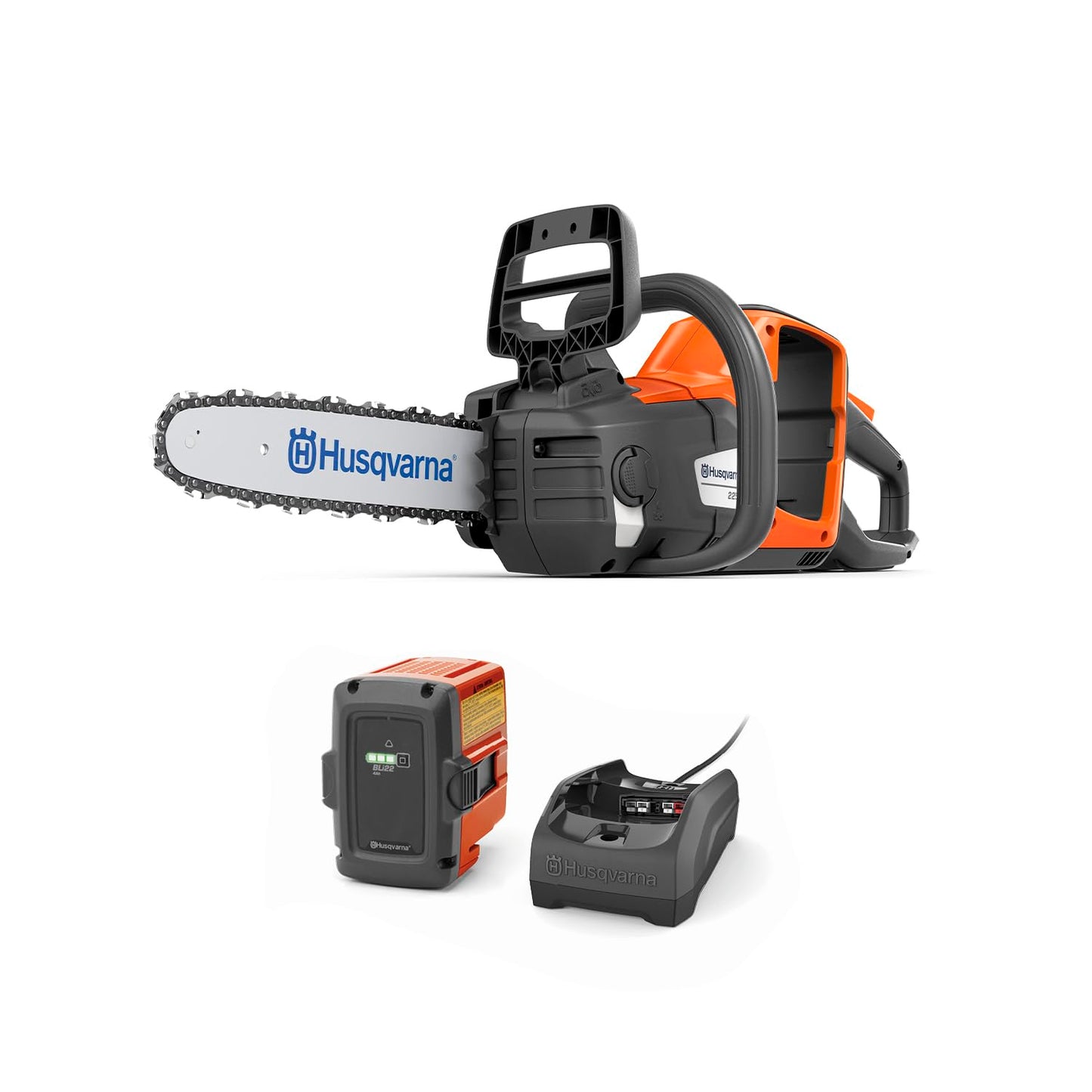 Husqvarna Power Axe 225i Battery Operated Chainsaw, 14-Inch Electric Chainsaw with 4 Ah Battery and Charger Included, Gifts for Men, 970547511