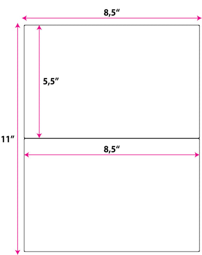 High-Opacity Blockout Shipping Labels – Half Sheet 5.5" x 8.5" – Cover Old Barcodes & Addresses – Laser & Inkjet Printable Back Block Stickers – Bulk Pack (100 Sheets/ 200 Labels)
