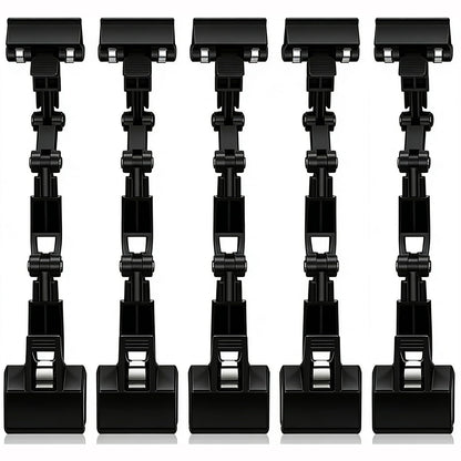 5pcs Document Holder Adjustable for Typing Double Sided Clip Sign Clips Clip Holder Sign Holder Clip Paper Holder for Table Top Clip On Sign for Paper Holder