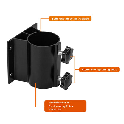 Wdwlbsm 2PCS Patio Umbrella Holder Outdoor Umbrella Stand Heavy Duty Umbrella Mount Bracket Umbrella Base Clamp Stand for Deck Railing, Fences，Docks, Courtyard Balcony, Patios