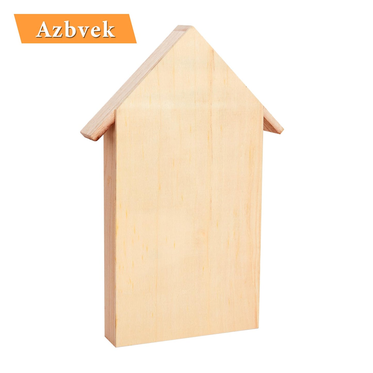 Azbvek Wooden Insect House Hotel for Bee, Butterfly, Ladybirds, Beneficial Insect Habitat, Bug Hotel Garden 11.7" x 7.7" (C)
