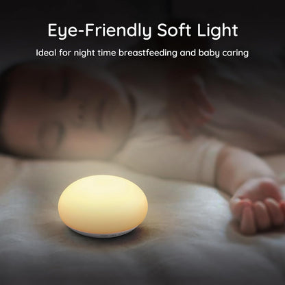 Anico Flip Night Light for Newborn Baby Nursery Feeding Diaper Changing Breastfeeding, Changes Feeds Silicone Soft Warm Nightlight, Touch Control Dimmer Portable Lamp, Registry List Shower Infant Mom