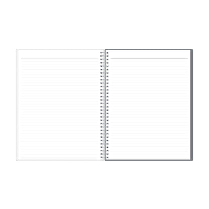 Blue Sky Note Taking Planner, Undated Planning Calendar, Monthly Layout, 8.5" x 11", Flexible Cover, With 120 Lined Notebook Pages, Durable Twin Wire Binding, Includes Snap In Bookmark, Zenra