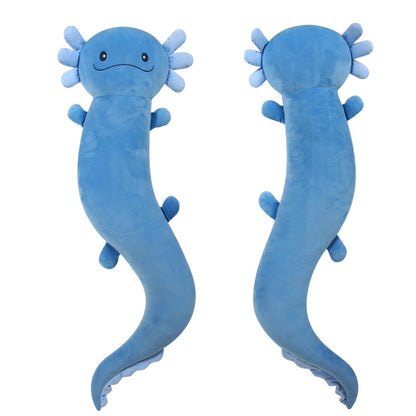 Tianmihou 36inch Giant Axolotl Plush Stuffed Animal, Big Blue Axolotl Glow in The Dark Fluorescent Plushies, Large Body Pillow Gifts for Kids Boy Girl Adults, Birthday
