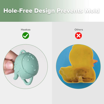 haakaa Baby Bath Fishing Toy Set, Mold Free Food Grade Silicone Bathtub Fishing Toy for Toddler & Kids Ages 3-5, BPA-Free Floating Bath Tub Toys for 3 Years+