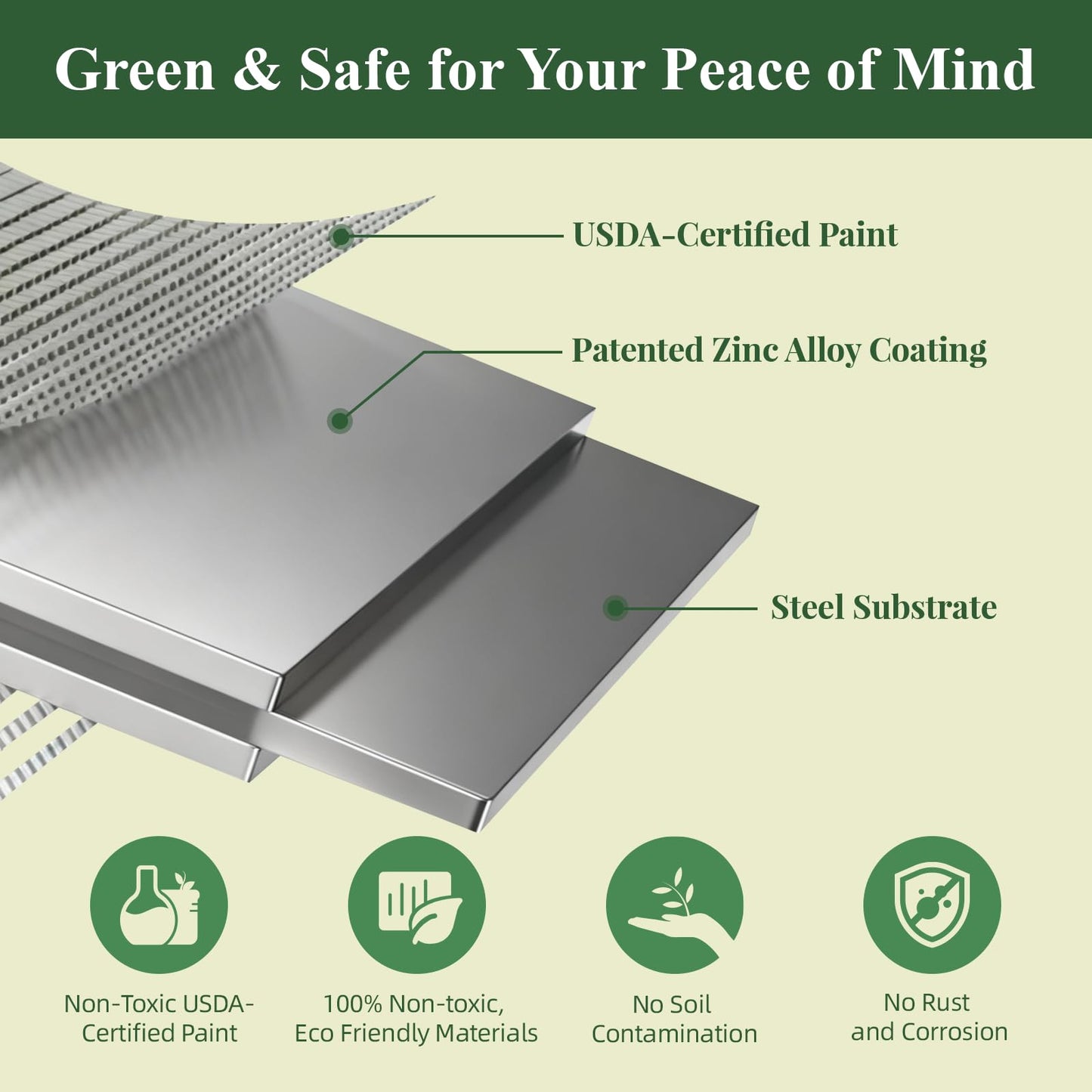 12x2x1 ft Raised Garden Bed, 12" Tall Galvanized Metal Raised Beds for Gardening Kit, Large Above Ground Planters Boxes for Outdoor Plants Vegetables, Flowers, Herbs, Fruits, Rust Resistant, Grey