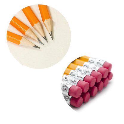 Seagull 600 Count Bulk Pack Pencils Pre-sharpened with Erasers, No. 2 HB Yellow Graphite Pencils for School Teacher Supplies, for Writing Drawing Sketching