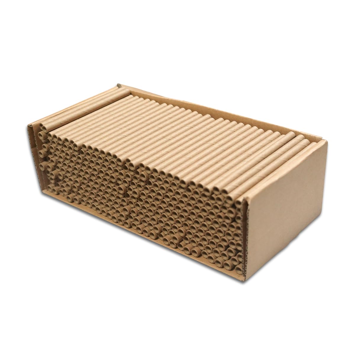 BeeQuestify Mason Bee Tubes 300 Pack - Kraft Paper Bee Nesting Tubes for Mason Bees, 5/16" x 6" Size, Ideal for Filling Mason Bee Houses and Garden Pollination