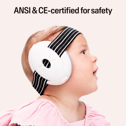 Alpine Muffy Baby Ear Protection for Babies and Toddlers up to 36 Months - CE & ANSI Certified - Noise Reduction Earmuffs - Comfortable Baby Headphones Against Hearing Damage & Improves Sleep - Black