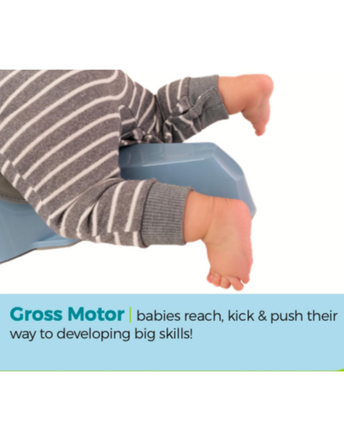 CRAWLIGATOR Tummy Time Mobility Toy for Infants 4-12 Months (Mint)