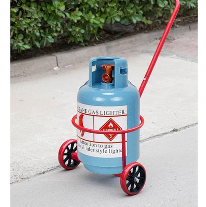 Portable Lightweight Hand Truck, Bucket Cart, Garbage Cart, Gas Bottle Transporter, Wheeled Trolley, Suitable for Moving, Outdoor Use, Home, Travel, and More (Fits for Circumference ＜37'')