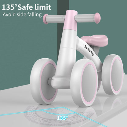 SEREED Baby Balance Bike Toys for 1 Year Old Girl Gifts, Baby Walker, One Year Old Girl Birthday Gifts, 12-24 Months Toddler Balance Bike, First Birthday Gifts