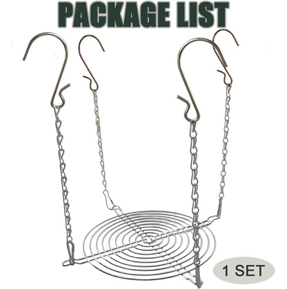 Toeloioh 1Set Adjustable Height Planter Inserts for Tall Planters Large Pots,4 Hooks Fits in The Top Openings,Chain Planter Filler Elevate Plants,Wedding & Party Decor