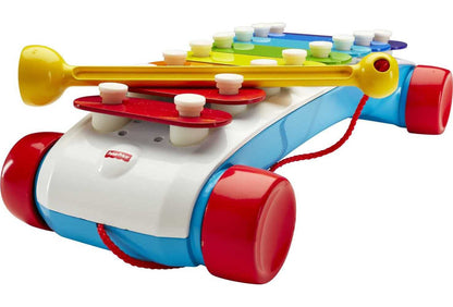 Fisher-Price Toddler Pull Toy, Classic Xylophone Pretend Musical Instrument with Mallet for Preschool Kids Ages 18+ Months