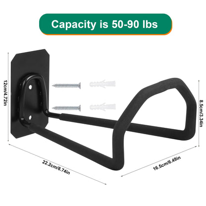 PeoMev Garden Hose Holder Wall Mount - Heavy Duty Water Hose Holders for Outside, Metal Hoses Hanger Sturdy Hose Reel Hooks for Garden