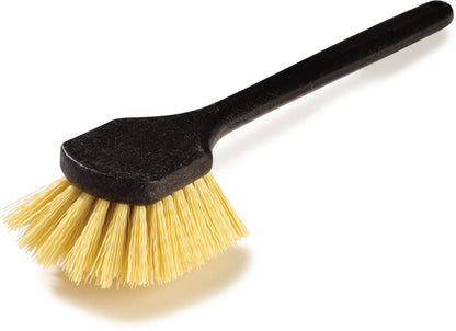 SPARTA 36505L00 Plastic Utility Brush, Scrub Brush With Long Handle For Kitchen, Restaurant, Home , 20 Inches, Black