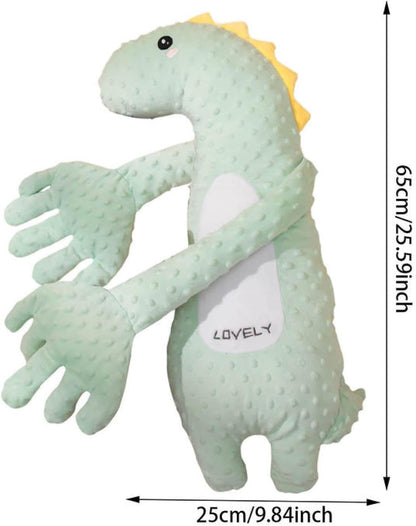 DAOLUAN Baby Soothers Toys, Cute Animal Plush Stuffed Doll Toy for Girls Boys, Portable Dinosaur Unicorn Figure Soothing Dolls for Home and Travel (Green, OneSize)