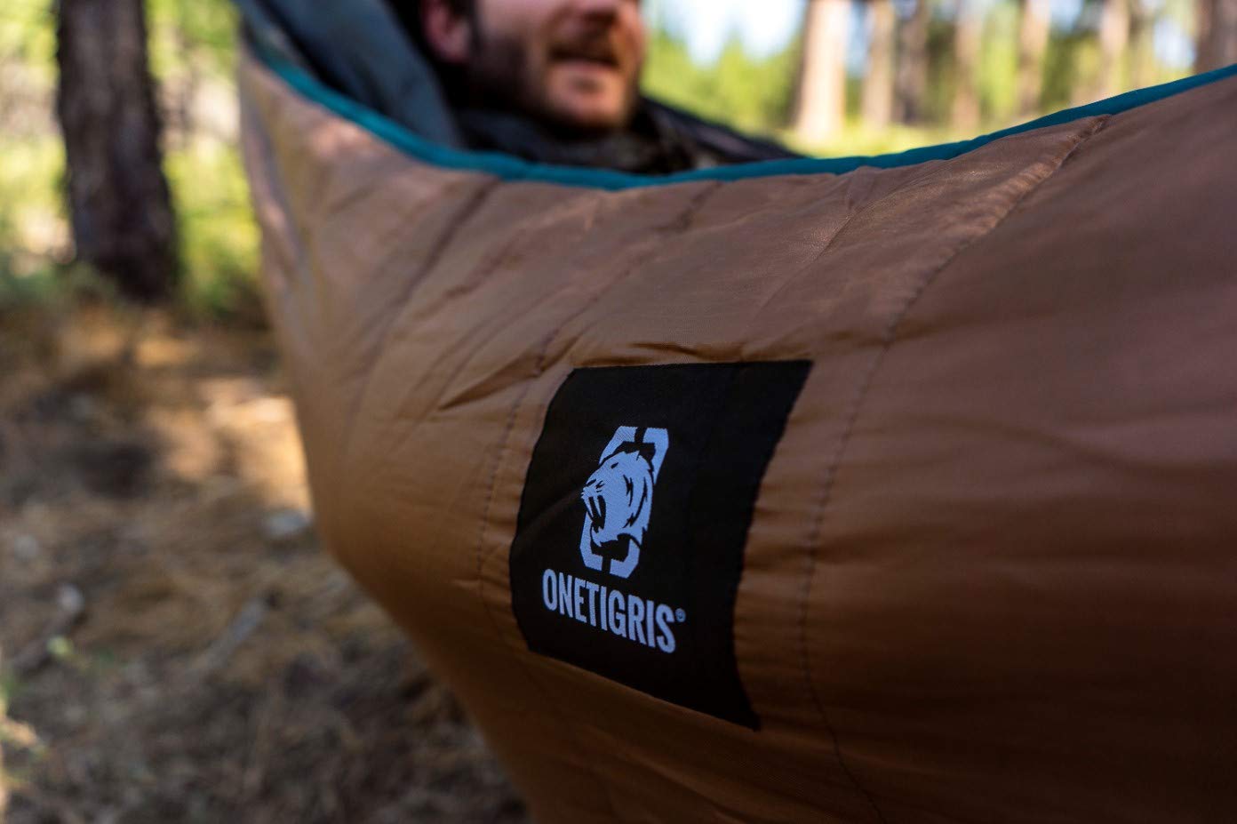 OneTigris Hideout Hammock Underquilt, Full Length Lightweight 4 Season Hammock Quilt for Camping Hiking Backpacking Travel Beach Backyard Patio Portable