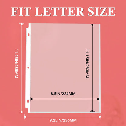 1200 Pack Sheet Protectors 8.5 x 11 inch Clear Page Protectors for 3 Ring Binder, Plastic Sleeves for Papers, Document