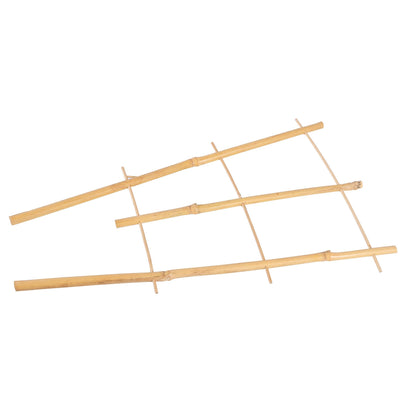 Natural Bamboo Trellis 15 Inches for Climbing Plants, Bamboo Trellis Potted Plant - 3 Pack