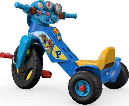 Fisher-Price Toddler Tricycle Nickelodeon PAW Patrol Lights & Sounds Trike, Toy Bike with Handlebar Grips & Storage for Outdoor Play Kids Ages 2+ Years
