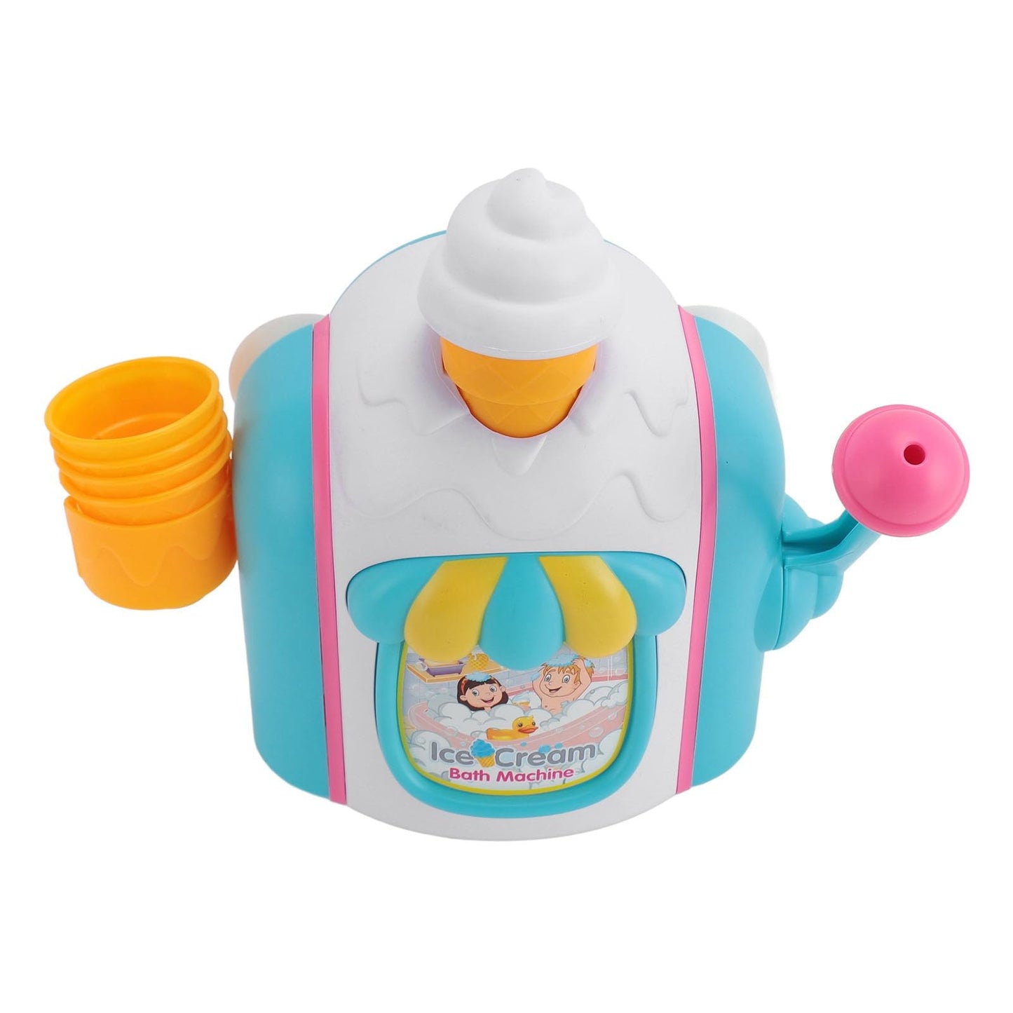 Eacam Bath Bubble Ice Cream Toy Encourage Imaginative Play, Safe Play Environment, Creative Idea Maker, Sturdy Material, Special Holiday Scenes, Insert Your