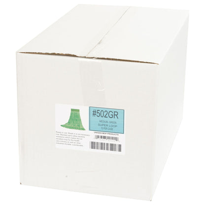 Boardwalk Super Loop Wet Mop Head, Cotton/Synthetic Fiber, 5" Headband, Medium Size, Green, 12/Carton