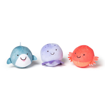 Melissa & Doug Rollables Wooden Ocean Slide Infant and Toddler Toy (5 Pieces) Ocean Themed Toys For Toddlers, Early Learning Toys For Infants And Toddlers Ages 1+ - FSC Certified