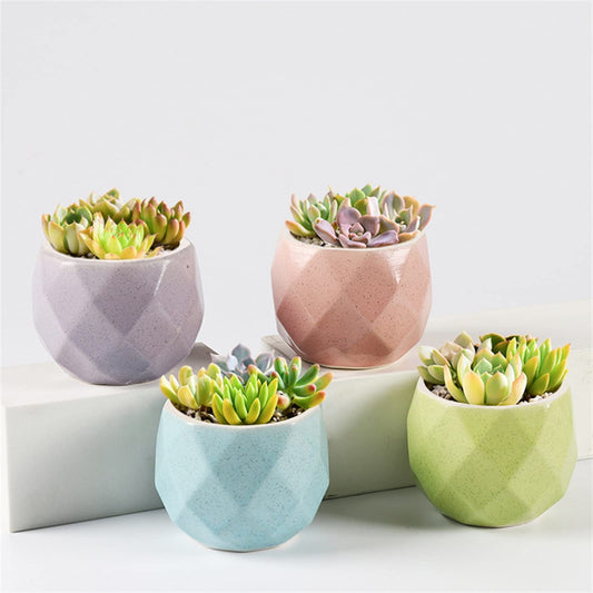INLIMA Plant Pot Home Decoration Flower Pot Flower Pot Balcony Decoration Green Plant Bonsai Flower Pot Succulent Flower Pot Decoration Ornaments (Color : 1)