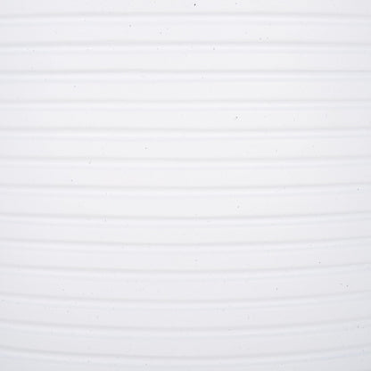 SAFAVIEH Outdoor - Nardo White Cement Ficonstone Planter Pot with Drainage Hole, Frost Resistant Garden Planter for Patio, Deck, Backyard, 22.83" W x 22.83" D x 18.11" H (PAT1531C)