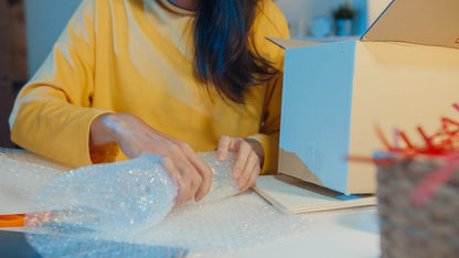 A&A Heavy-Duty Bubble Wrap Cushioning Roll – 2 Pack x12”x36’ Perforated Every 12”, Tear-Resistant Packing Wrap for Moving, Shipping & Storage Made in USA
