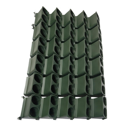 NEATOOM Self-Watering Vertical Garden Wall Planter - 30 Pots Indoor Outdoor Wall-Mounted Planter with Cotton Rope Irrigation, Vertical Wall Planters for Living Rooms, Balconies, Corridors