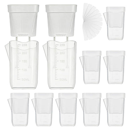 Flower Pots for Plants,Self-Watering Transparent Plant Planter | Mini Clear Flower Containers,for Semi-Hydro Propagation Cuttings Seedlings African Violets Balcony Bedroom Living Room