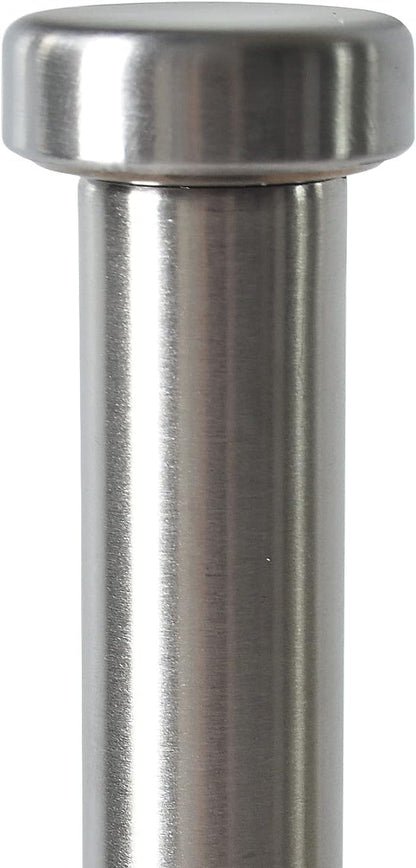 Steelware Central Paper Towel Holder with Side Rod, Stainless Steel, Easy Tear Dispenser for Home Kitchen Countertop Tabletop (Silver)