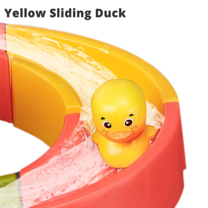 SOCBTNSO 38 PCS Duck Slide Toys, Bath Toys for Kids Ages 4-8, DIY Building Kit for Ages 5-7, Bathtub Time Birthday Gifts for Toddler 3 + Year Old