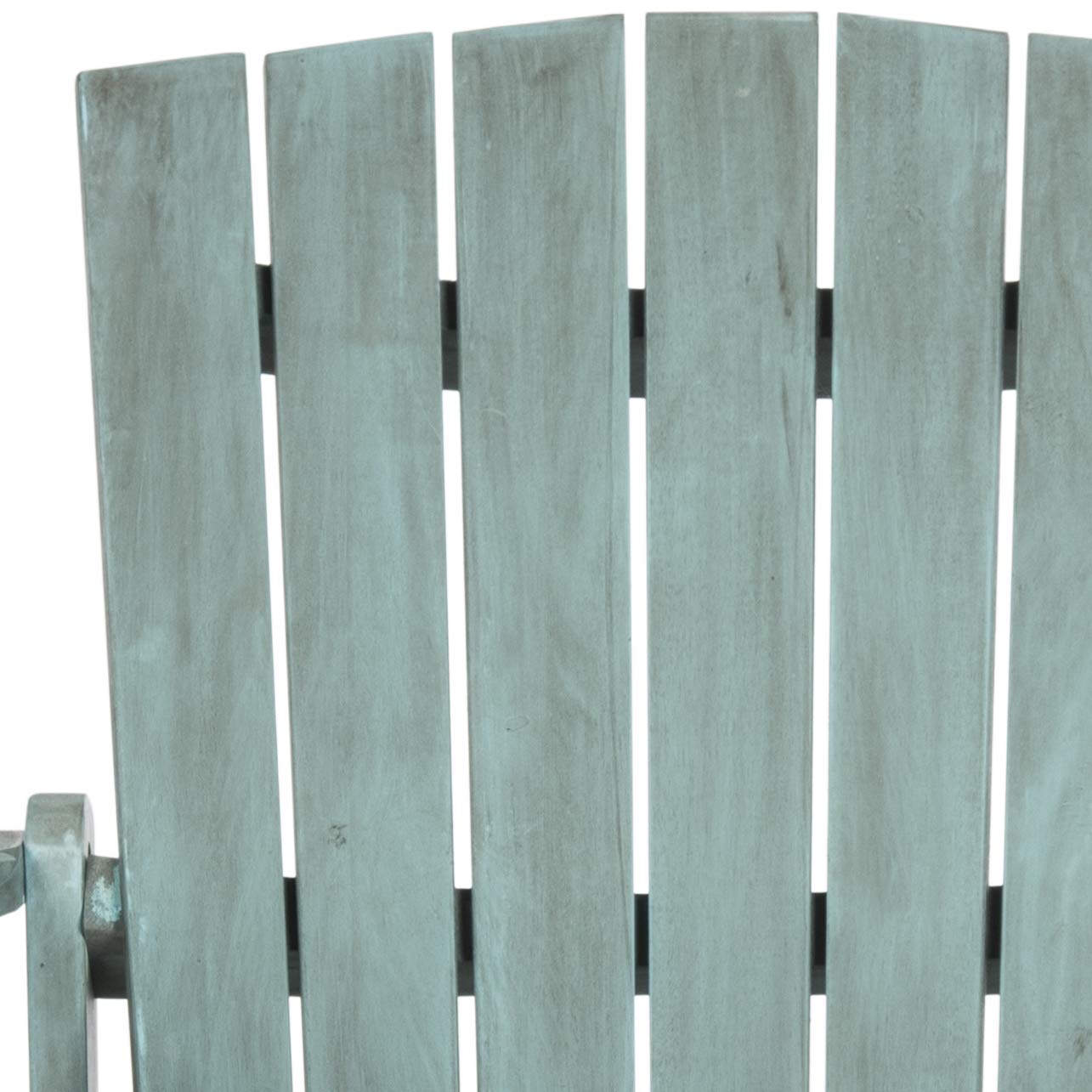 Safavieh Outdoor Collection Mopani Adirondack Chair, Beach House Blue