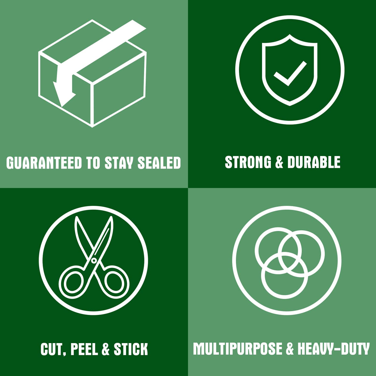 HERKKA Clear Packing Tape, 18 Rolls Heavy Duty Packaging Tape for Shipping Packaging Moving Sealing, 3 Mil Thick Clear Packing Tape, 1.88 inches Wide, 65 Yards Per Roll, 1170 Total Yards