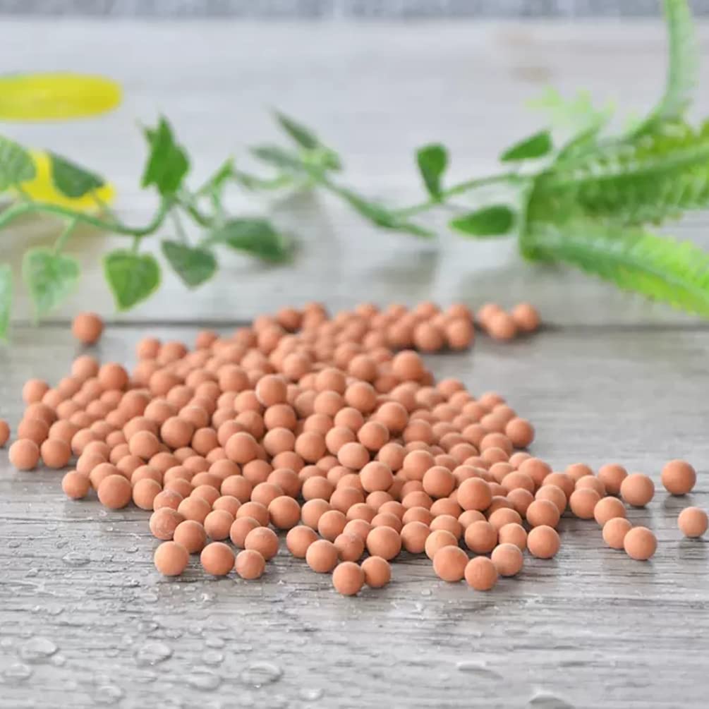 HOT SEAL 6.0 LB Clay Pebbles, 1/8'' Gardening Ceramsites Growing Media for Succulents Orchids, Aquaponics, Aquaculture Hydroponics. Ceramsite Clay Rocks Decor Cultivation, Leca for Plants