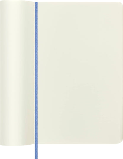 Moleskine Classic Notebook, Soft Cover, Large (5" x 8.25") Plain/Blank, Hydrangea Blue, 192 pages