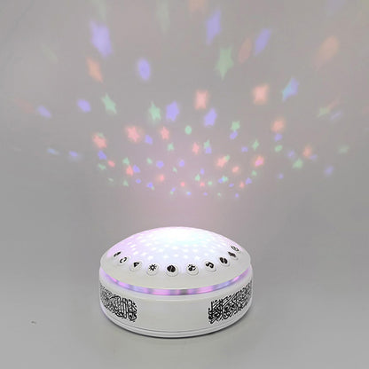 Generic Night Light Projector and Sound Machine 11 Nursery Rhymes 13 Surah of Holy Quran 11 Soothing Sounds Baby Night Light Star Projector