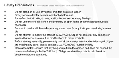MIXC 50 * 26 * 31 Large Metal Raised Garden Beds with Legs, Elevated Planter Boxes Outdoor Raised for Gardening, Bigger Planter Box for Vegetable Flower Herb