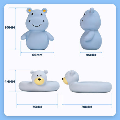 Tiny Marvels Baby Bath Toys for 6 Months & Up, Mold Free No Hole Bath Toys, BPA Free Floating Toddler Bath Toys, Safe Kids Bath Toys for Tub & Pool