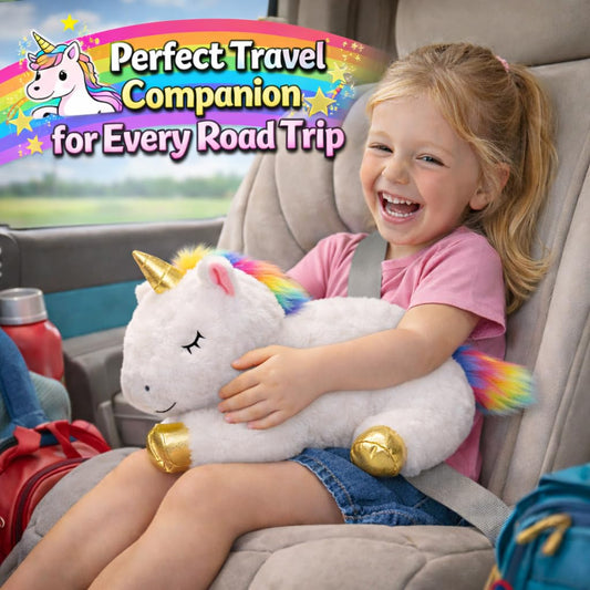 KMUYSL Toys for Girls Ages 0 1 2 3 4 5 6 7 8+ Years - Unicorn Mommy Stuffed Animal with 4 Baby Unicorns in Her Tummy, Soft Unicorn Plush Toys Set, Christmas Birthday Gifts for Baby, Toddler, Kids