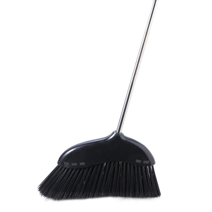 Yocada Heavy Duty Broom Outdoor&Indoor Broom Commercial for Courtyard Garage Lobby Mall Market Floor Home Kitchen Room Office Pet Hair Rubbish 56.9Inch Black