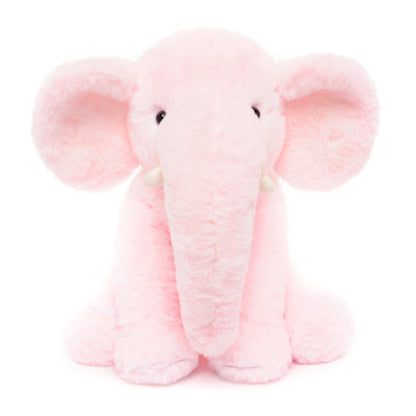 WEIGEDU Elephant Stuffed Animals Gray Pink Blue
