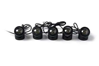 Jebao Submersible LED Pond Light with Photcell Sensor, Set of 5