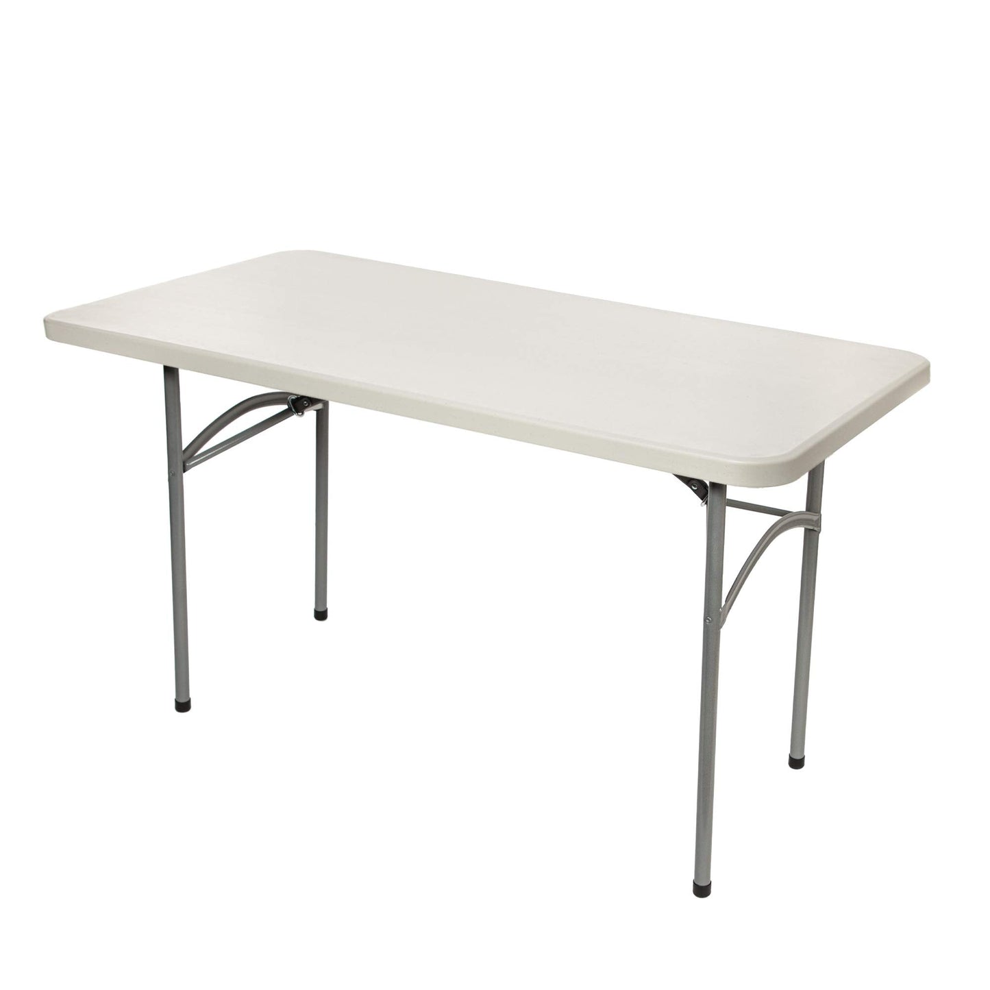 OEF Furnishings OEFBT2448 Utility Series Heavy-Duty Premium Commercial-Grade Indoor/Outdoor Folding Table (24 x 48 in, Rectangular, Speckled Gray Top/Gray Frame)