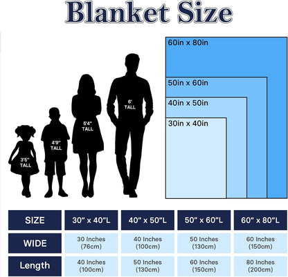 Ships Next Day, Personalized Baby Blanket for Boys Girls - Printed in USA, Custom Cartoon Blanket with Name Soft Flannel, Brithday Gifts for Baby Kids Toddlers Newborn (Baby Bear)